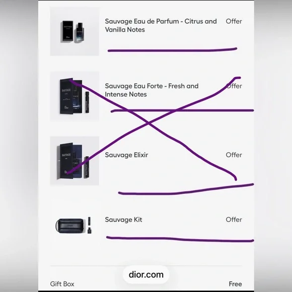 Dior Men's Black and Navy Toiletry Bag/SAUVAGE Mini parfum - Picture 16 of 16